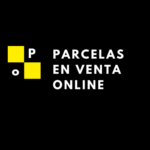 Parcelas en venta online Negro y Amarillo Cuadrado Industrial Logotipo